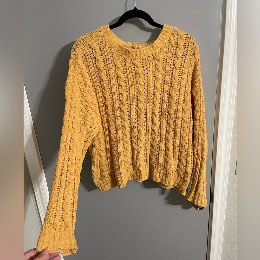 Mustard Yellow Plush Sweater